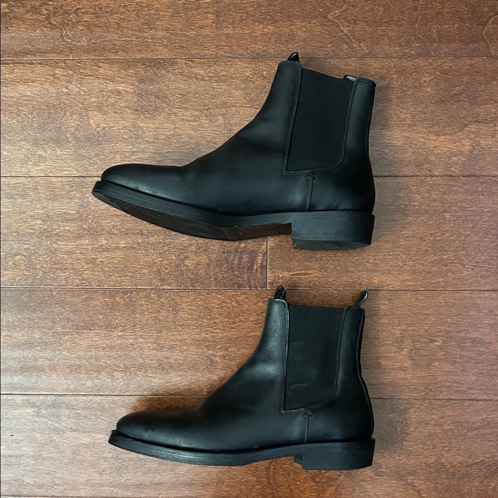 All Saints “Eli” Black Leather Chelsea Boots, Perfect Shoe Work to Play, Size 40 - Picture 13 of 16